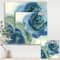 Designart - Blue Floral Poppies V - Cottage Canvas Art